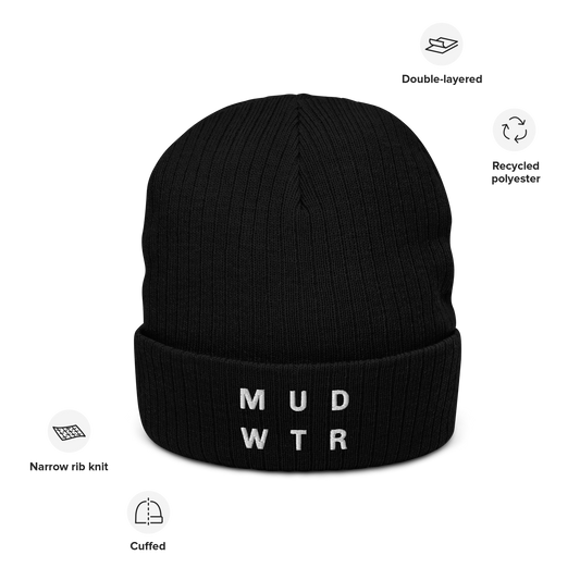 mud-wtr-beanie-w1 ribbed-knit-beanie-black-front-6478f6ebb8db4.png
