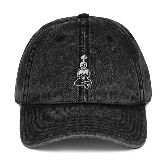 unlearn-relearn-vintage-cotton-cap-k5 vintage-cap-black-front-647546e2e4417.jpg
